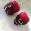 のりこったん's cooksnap of when they made 甘酸っぱい♥いちごチョコ.
