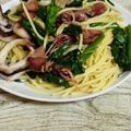 さくらん餅's cooksnap of when they made ほたるいかの和風スパゲッティ.