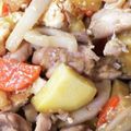 cookpad1年生's cooksnap of when they made 簡単！根菜と厚揚げ、鶏肉の黒酢ダレ炒め.