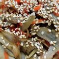 ょわにさく's cooksnap of when they made めんつゆで簡単☆ピリ辛きんぴらごぼう.