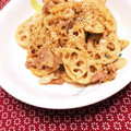 ひかたわ's cooksnap of when they made 【絶品】蓮根と豚バラの甘辛炒め♪.