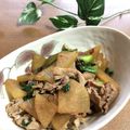 chi−ちゃん's cooksnap of when they made ☆大根と豚肉のピリ辛炒め☆レンジと鍋で！.