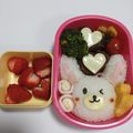 碧きりん's cooksnap of when they made 簡単【うさぎちゃん】キャラ弁.