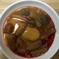かおり♡♡♡'s cooksnap of when they made 鳥モツ煮再利用卵とじ丼.
