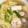 ミンジュン's cooksnap of when they made シーフードミックスで♪海鮮塩らーめん.