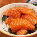 ⁂こまち⁂'s cooksnap of when they made コストコのサーモンで漬け丼.