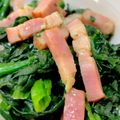 nenona's cooksnap of when they made 簡単！ちぢみほうれん草とベーコン.