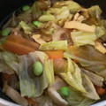 なごにゃん's cooksnap of when they made キャベツと枝豆・うす揚げの煮物♪.