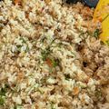 サクマくん's cooksnap of when they made 焼き肉のタレで★大葉ひき肉チャーハン.