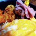 んーまっ's cooksnap of when they made ハム リボン キャラ弁 記念 花.