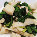 kashikon's cooksnap of when they made 簡単あと1品！鶏皮エリンギほうれん草.