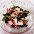❀まいねこ❀'s cooksnap of when they made 簡単 タコ と わかめ の 酢の物.