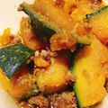 mi0625ura's cooksnap of when they made 晩御飯に☆牛豚ひき肉とかぼちゃの煮物.