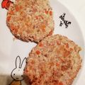 （・×・）♪'s cooksnap of when they made 離乳食後期☆ふわふわ味噌バーグ☆☆.