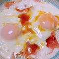 のんべぇヒロ's cooksnap of when they made ベーコンエッグ.