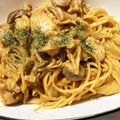 いんげんちゃん's cooksnap of when they made 鶏もも肉♪チキンのクリームカレー煮パスタ.