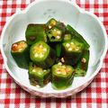 tokotann's cooksnap of when they made あっという間！オクラのキムチ味.