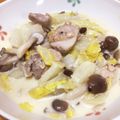 ＳたＳたママ's cooksnap of when they made 鶏もも肉と白菜のクリーミィマヨソテー.