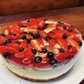 春と水's cooksnap of when they made ジューンベリーのレアチーズケーキ.