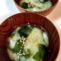 さつき⭐ママ's cooksnap of when they made ワカメとセロリーの味噌汁☆.