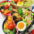 U☆kaoru's cooksnap of when they made 簡単！秋鮭とたっぷりキノコの炊き込みご飯.