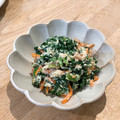 mikko6's cooksnap of when they made 味付け簡単♪ラー油が◎ほうれん草の白和え.