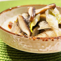 E吉☆'s cooksnap of when they made 簡単♪　ごぼう　ワカメ　長葱の　白だし煮.