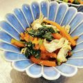yuki★haru's cooksnap of when they made ほうれん草、人参、ササミの胡麻和え.