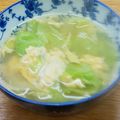 プルンバゴ's cooksnap of when they made (捨てちゃう外葉で)レタスと卵のスープ.