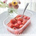 ゆーじん１１４'s cooksnap of when they made デザート感覚♪ミニトマトの蜂蜜レモン漬け.