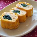 もすろー's cooksnap of when they made 花見・お弁当にほうれん草を巻いた玉子焼き.