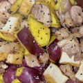 いちごみるく0808's cooksnap of when they made さつまいも♡とりもも肉で甘辛煮♡.