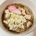 s's cooksnap of when they made 寒い日はあったかおつゆで＊鶏肉のかけ蕎麦.