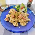 ルチアーノ★★★'s cooksnap of when they made ピスタチオ味てぬきクリームショートパスタ.
