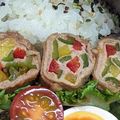 新妻あや's cooksnap of when they made 豚肉のパプリカ巻き巻き（照り焼き風）.