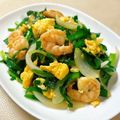 いなばっくす☆'s cooksnap of when they made 簡単美味しい♡エビとニラの卵炒め！.