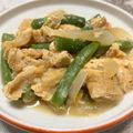 chocoraママ's cooksnap of when they made いんげんと油揚げの卵とじ.