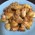 toma905's cooksnap of when they made 鶏肉とジャガイモの胡麻味噌炒め.