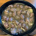 さすらい's cooksnap of when they made 砂肝のガーリックオイル煮(アヒージョ）.