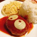 papikun's cooksnap of when they made ハロウィン☆びっくりおばけハンバーグ.