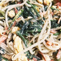 あゆまん's cooksnap of when they made もやしとほうれん草と卵のごまマヨサラダ.