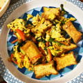 ほしちゃろ's cooksnap of when they made 厚揚げと玉ねぎとほうれん草の卵とじ.