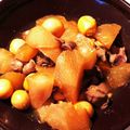 ととてひま74☆'s cooksnap of when they made 砂肝と鶏キンカン甘辛煮＊レバーも入れて♪.