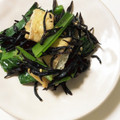 小米3HRW7☆'s cooksnap of when they made 小松菜と油揚げとひじきの炒め煮.