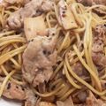 ピコ✿'s cooksnap of when they made 再現★豚肉とエリンギのゴマパスタ.