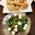 junmomoan♪'s cooksnap of when they made ほうれん草とモッツァレラのごま和え＊.
