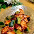 ルパンのかあさん☆彡's cooksnap of when they made タコときゅうりのキムチ和え.