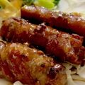 MULA's cooksnap of when they made お弁当（牛蒡の豚バラ肉巻き）.