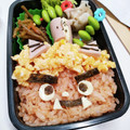 えリﾋﾟｮﾝ★'s cooksnap of when they made 節分 簡単 鬼さんのキャラ弁.