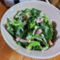 低カロ探検隊's cooksnap of when they made 簡単で美味しい☆葉玉ねぎとハムの炒めもの.
